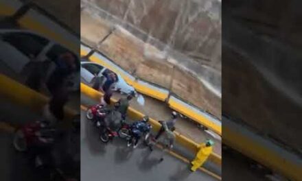 Alerta 🚨 Se derrumba muro en túnel de la Av. 27 de Febrero en Santo Domingo, República Dominicana