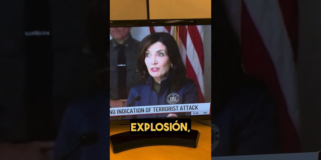 “NO FUE TERRORISM0,” dice la Gobernadora de Nueva York sobre explosi0n en puente. #shorts