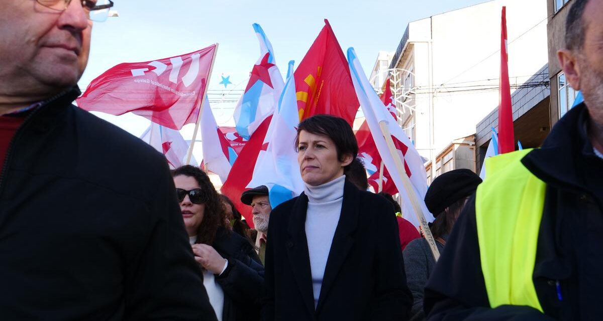 Ana Pontón ve "falta de vontade política" para una "alternativa de futuro" nas Pontes