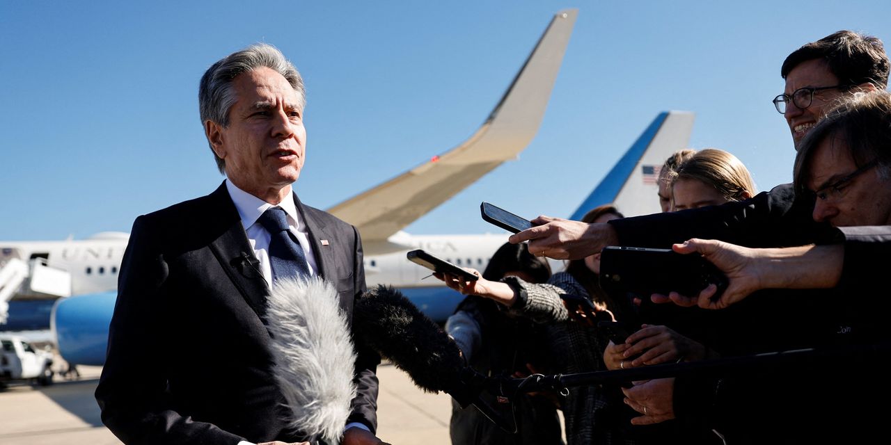 Blinken espera aliviar la crisis humanitaria en su visita a Medio Oriente