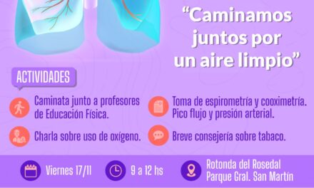 “Caminamos juntos por un aire limpio”: Salud presente en la Semana de la EPOC : Prensa Gobierno de Mendoza