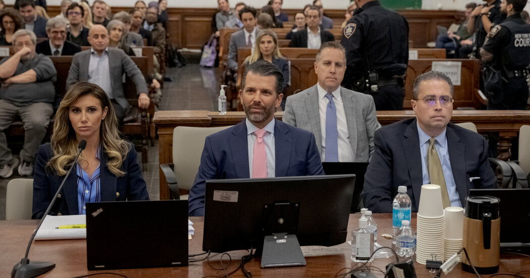 Donald Trump Jr. testifica en juicio por fraude civil en Nueva York