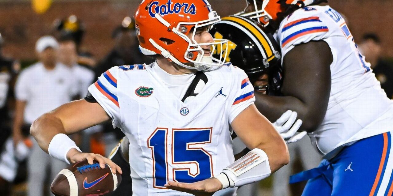 El mariscal de campo de los Florida Gators, Graham Mertz, sufre una fractura de clavícula
