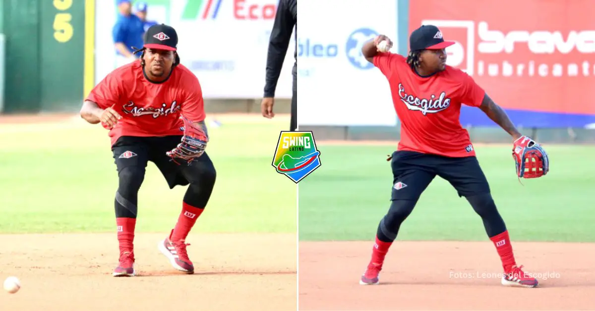 José Ramírez ENTRENÓ con Leones del Escogido en Dominicana
