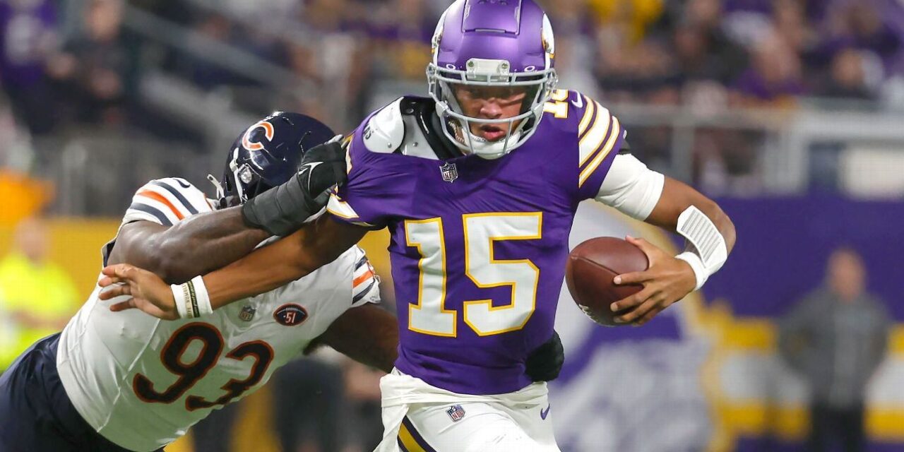 La defensa de los Bears cierra a Joshua Dobbs y Vikings