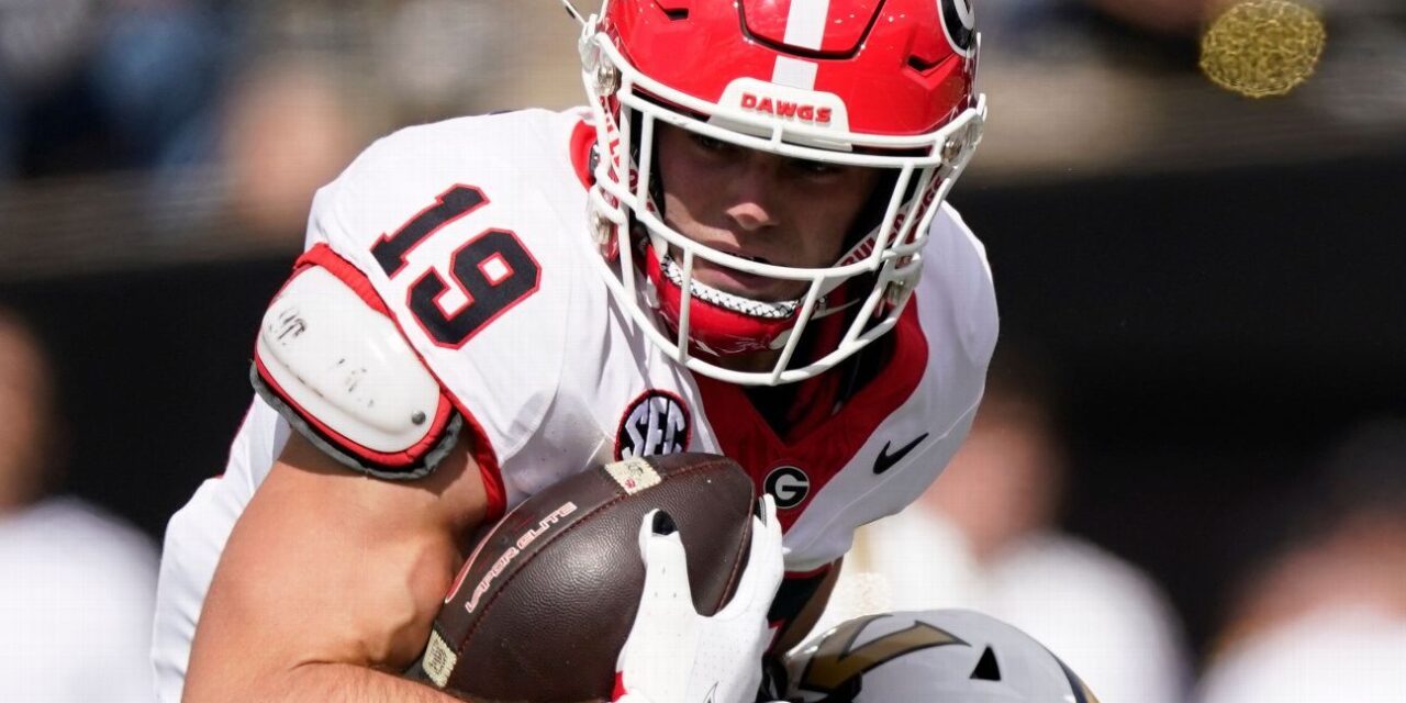 La estrella de Georgia, TE Brock Bowers, decisión en el tiempo de juego contra Ole Miss