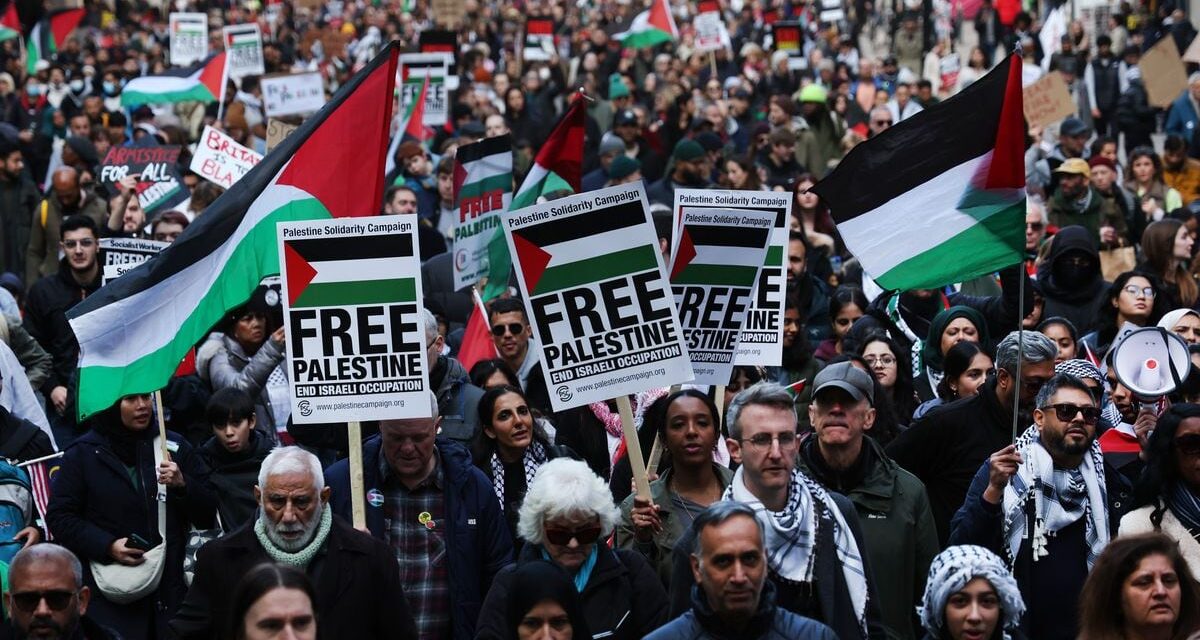 La ultraderecha intenta revender la mayor marcha propalestina celebrada hasta la fecha en Londres |  internacional
