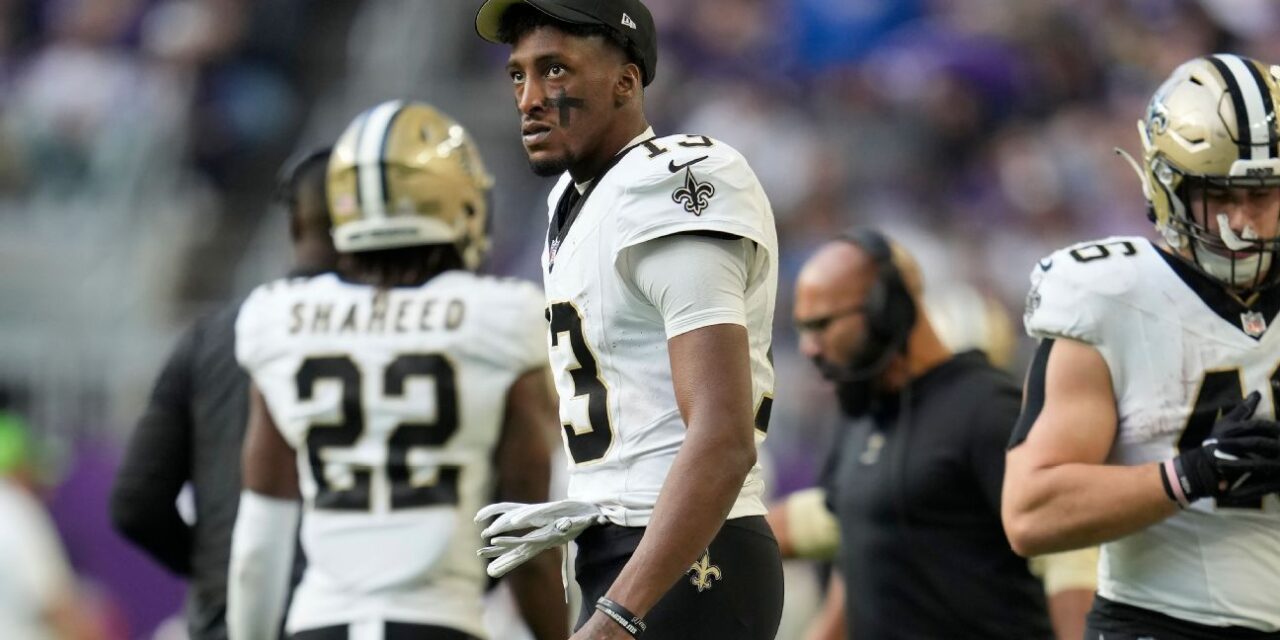 Los Saints colocan al WR Michael Thomas en IR por lesión de rodilla