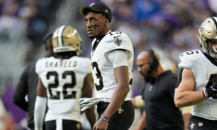 Los Saints colocan al WR Michael Thomas en IR por lesión de rodilla