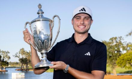Ludvig Aberg empata el récord de puntuación de 72 hoyos con su primera victoria en el PGA Tour