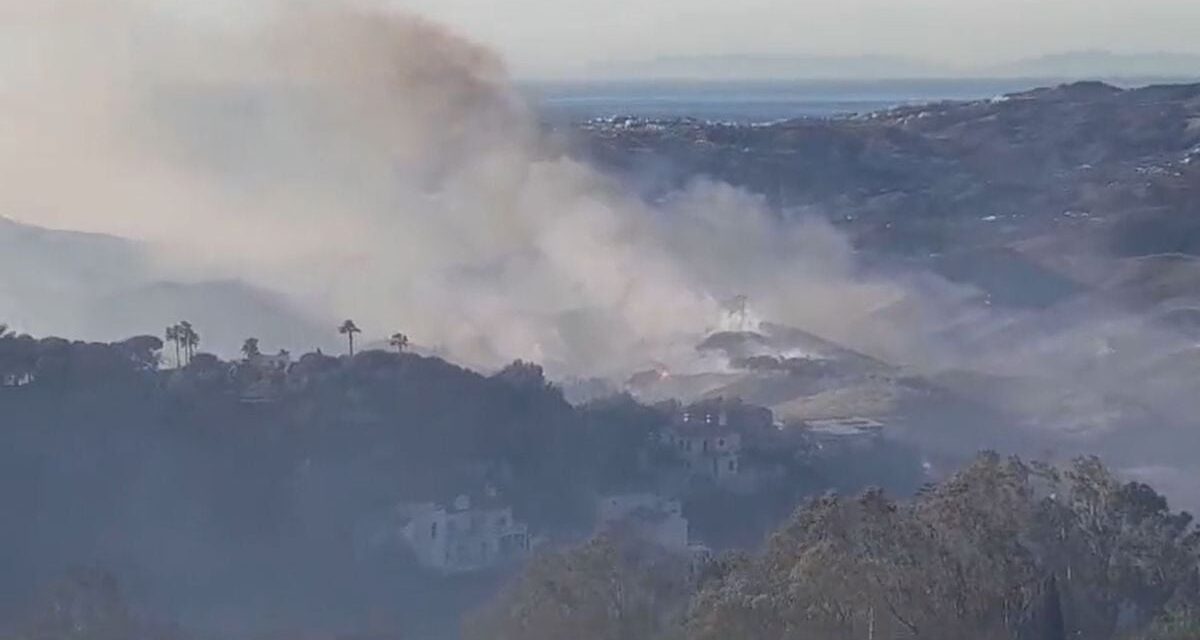 Un incendio forestal obliga a desalojar varias urbanizaciones en Mijas |  España