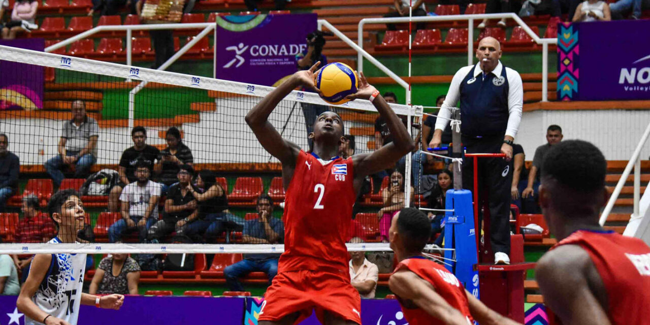 Vence Cuba a Dominicana y sigue invicta en sub 17 de voleibol (m)