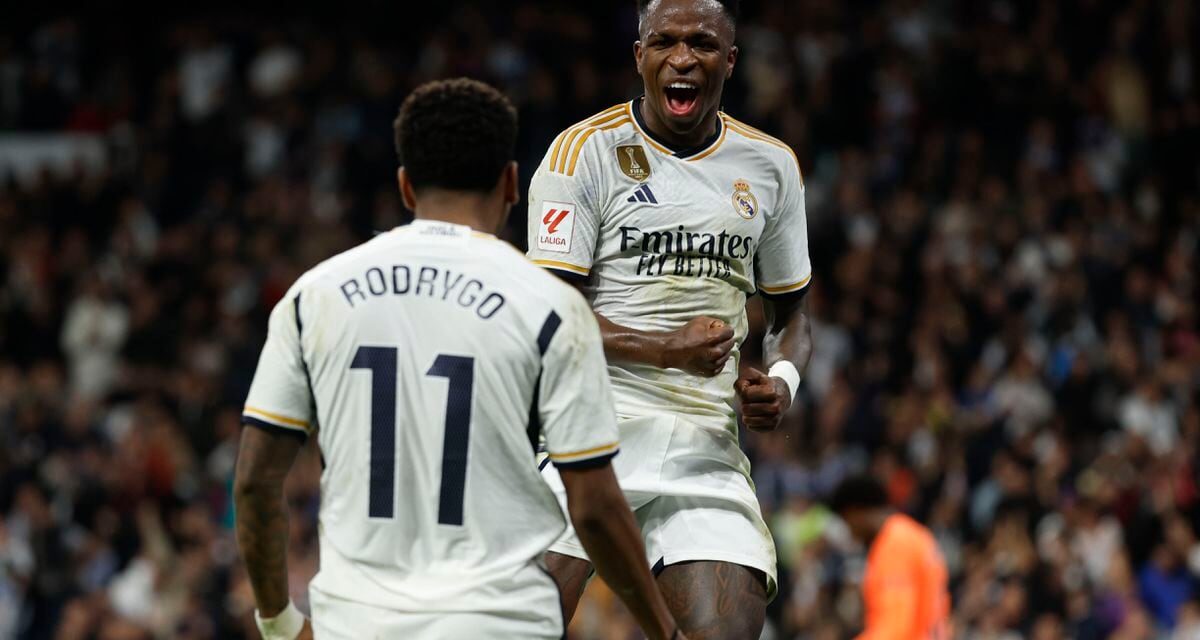 Vini vuelve a bailar en la goleada del Madrid al Valencia |  Fútbol |  Deportes