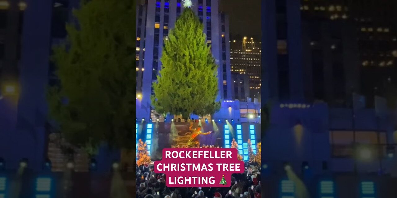 Rockefeller Center Christmas Tree Lighting in New York City 🎄🗽