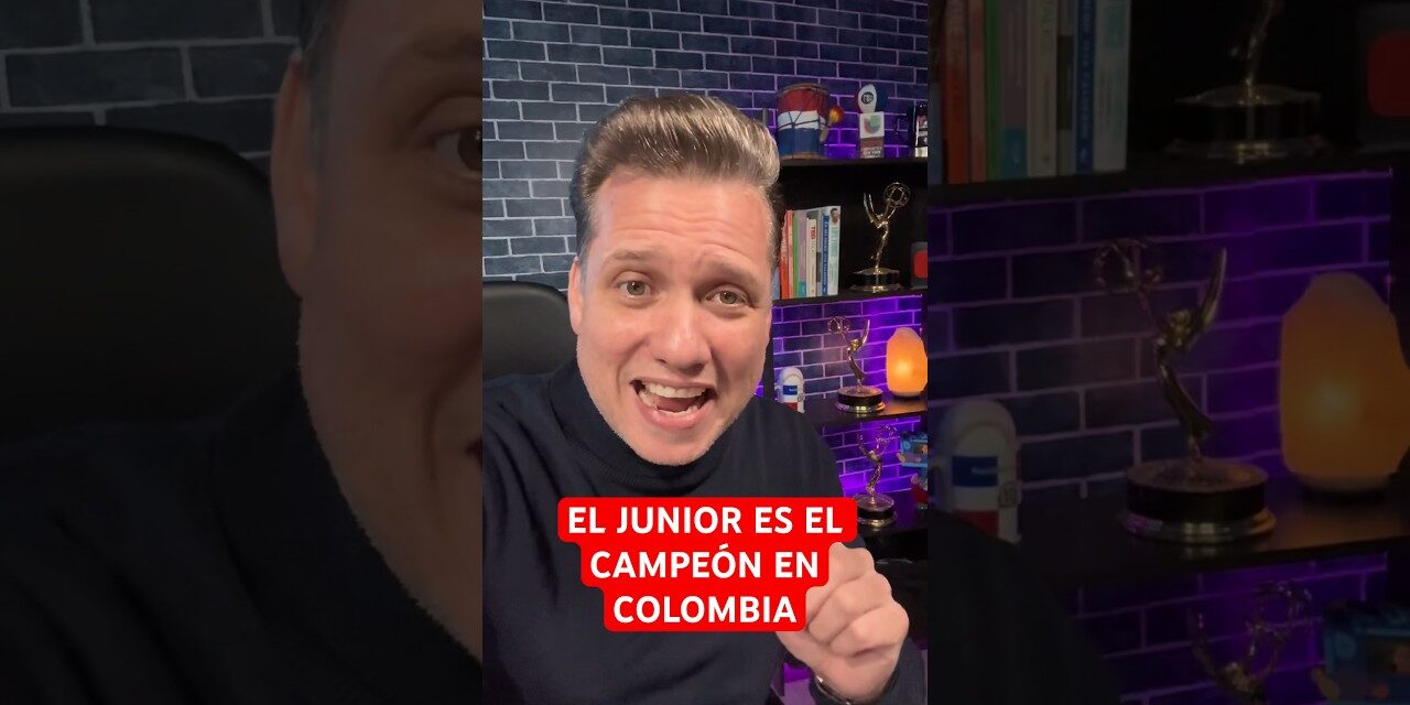 CAMPEÓN! El Junior de Barranquilla gana copa en fútbol colombiano. #Colombia #shorts #desdelasgradas