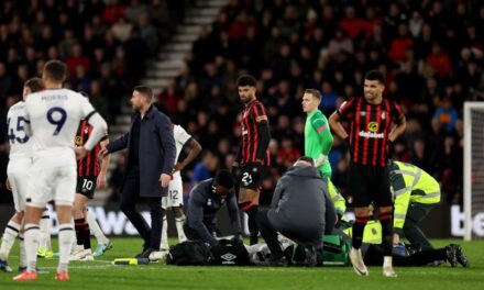 Bournemouth-Luton abandonada tras el colapso de Tom Lockyer