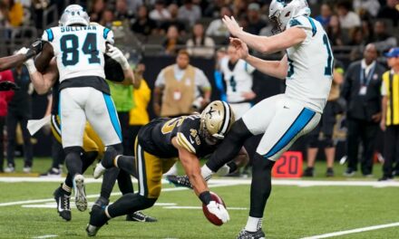 D’Marco Jackson de los Saints anota TD en un despeje bloqueado de los Panthers