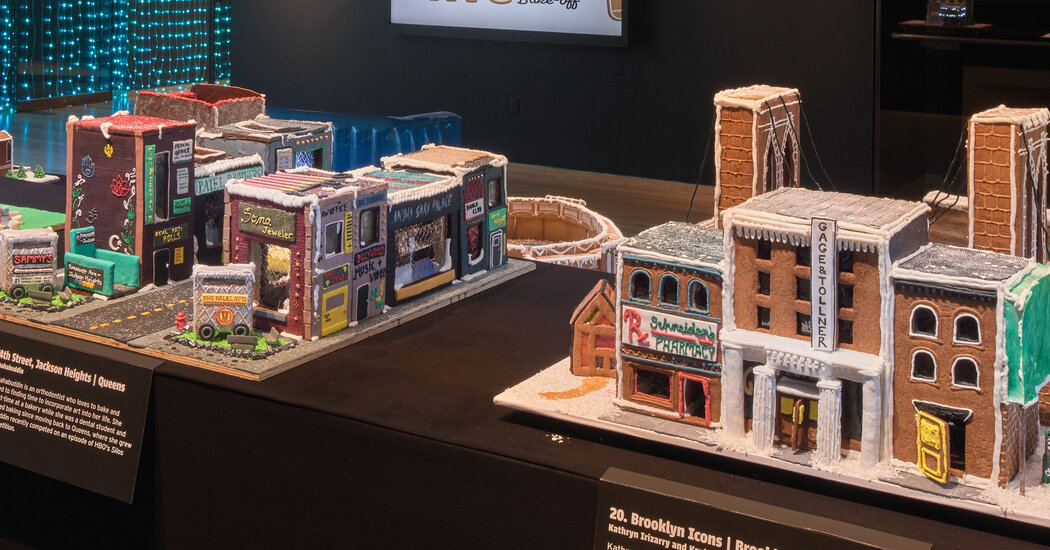 Edificios famosos de Nueva York, pero están hechos de pan de jengibre