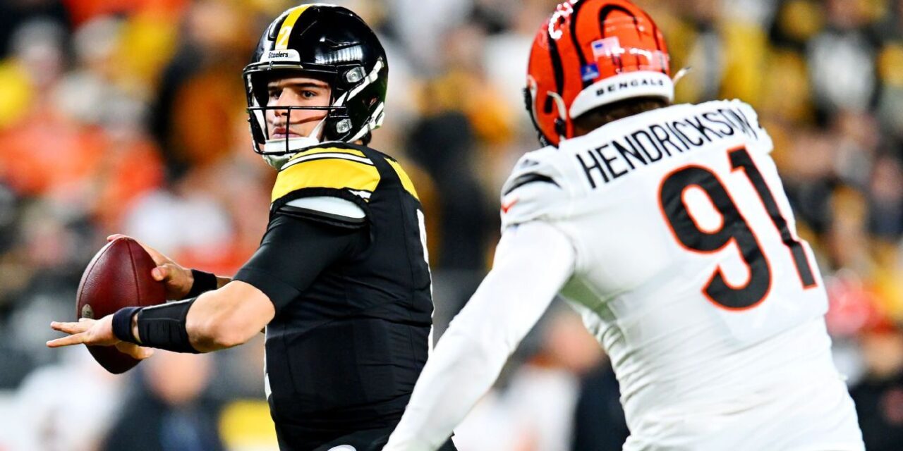 El QB Mason Rudolph provoca la goleada de los Steelers sobre los Bengals