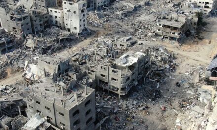 El paisaje en ruinas de Gaza después de casi tres meses de bombardeos