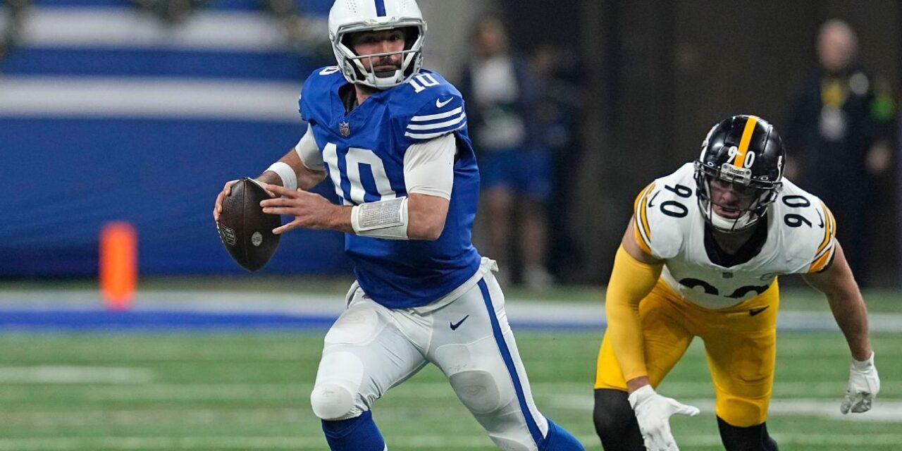 El pase de touchdown de Gardner Minshew ayuda a los Colts a tomar ventaja en el medio tiempo