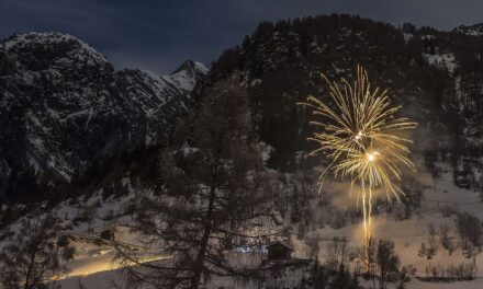 Fuegos artificiales clima invernal