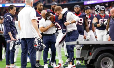 Fuentes: Texans WR Tank Dell (fractura de peroné) fuera para la temporada