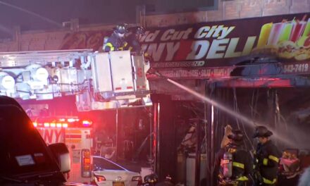 Incendio de 5 alarmas arrasa el distrito comercial del Bronx