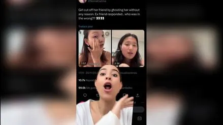 Joven 'ghostea' a su mejor amiga por sospechar que quería quitarle a su novio (VIDEO)