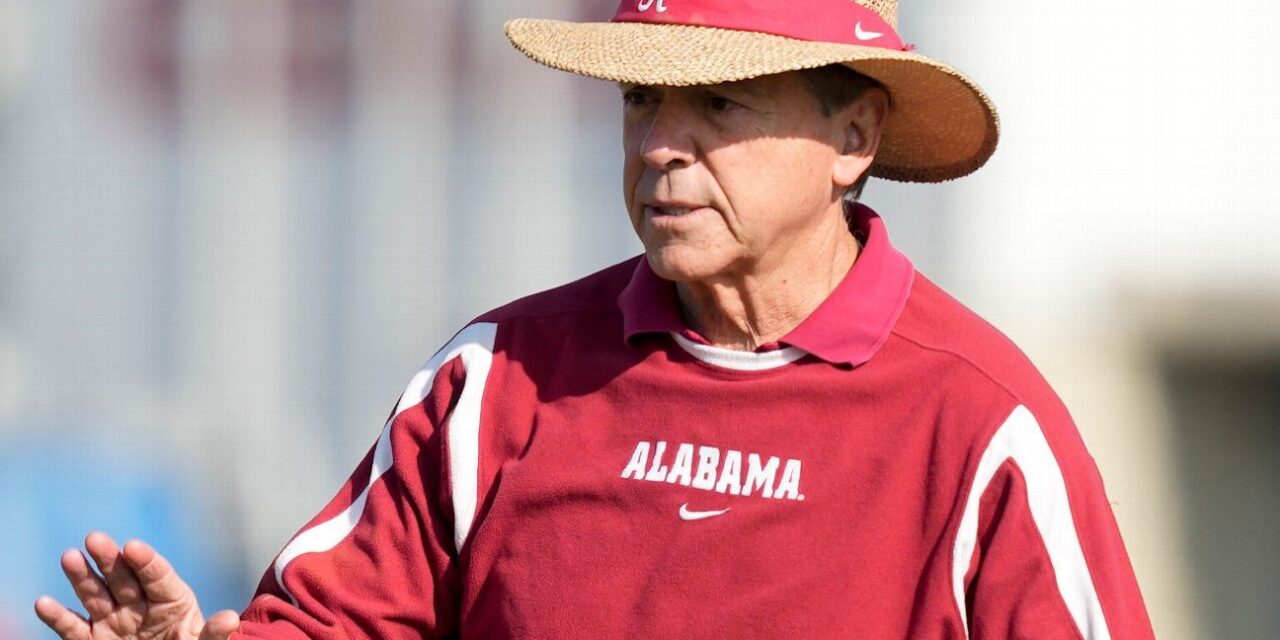 La ampliación de la PPC no eliminará la "especulación", dice Nick Saban