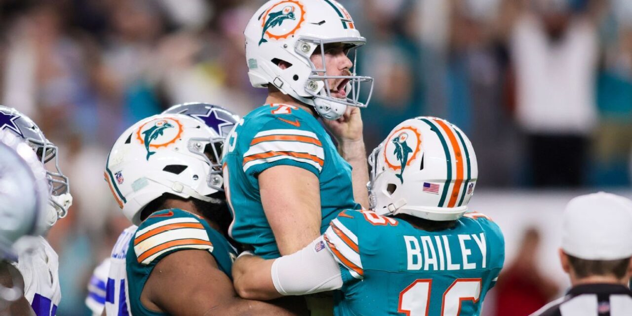 Los Dolphins aseguran su lugar en los playoffs con un FG de último segundo contra los Cowboys