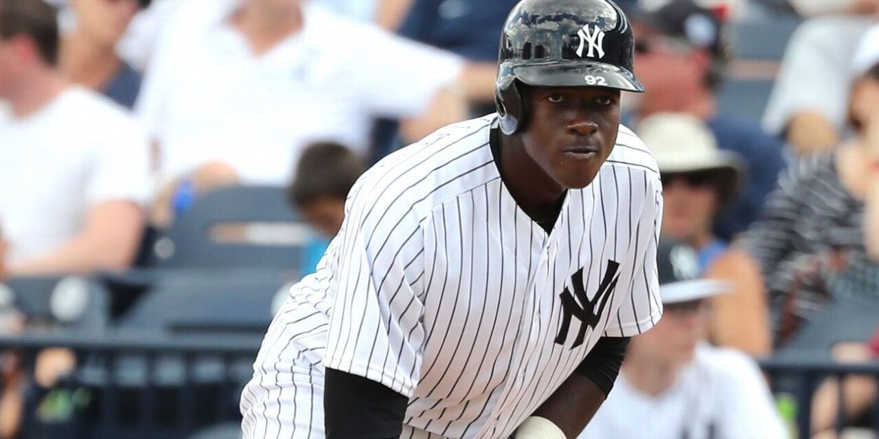 Los Yankees cambian al OF Estevan Florial a los Guardianes por el P Cody Morris