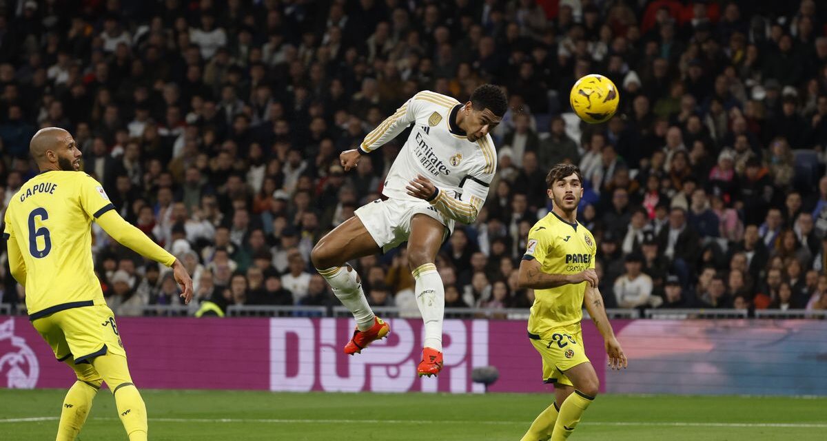 Real Madrid – Villarreal, en directo |  Bellingham adelanta al Madrid con un gran remate de cabeza |  Fútbol |  Deportes