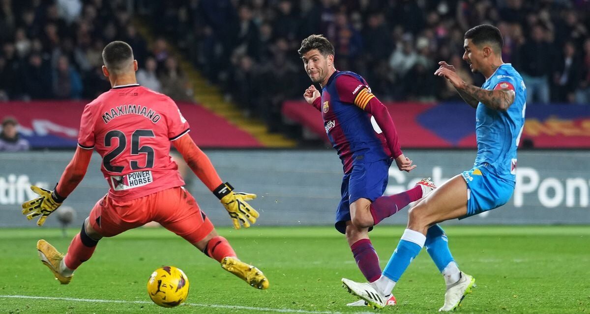 Redentor Sergi Roberto: el Barcelona vence al Almería en un partido calamitoso |  Fútbol |  Deportes