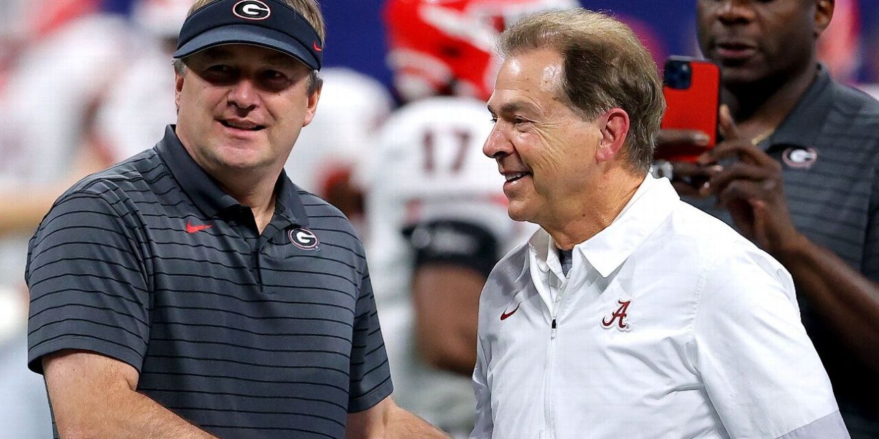Saban quiere equipo de la SEC en CFP independientemente del resultado de Bama-Georgia