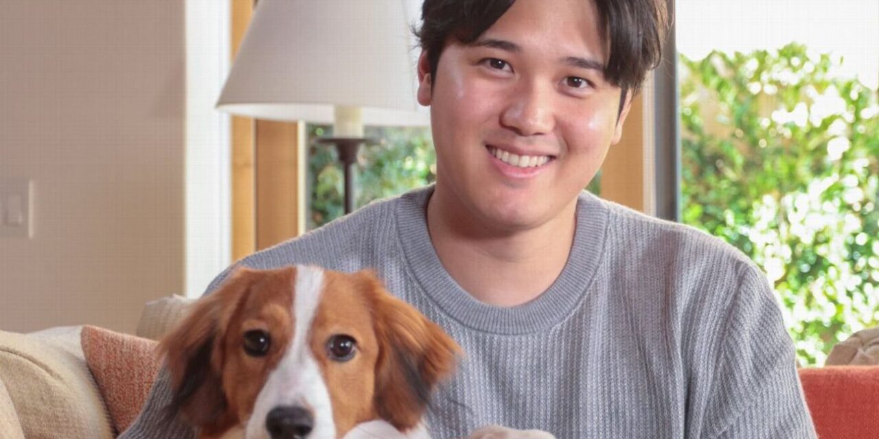 Shohei Ohtani revela el nombre del perro en la presentación de los Dodgers