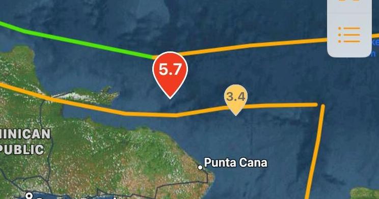 Sismo al norte de Dominicana se siente en Puerto Rico |  Lugares