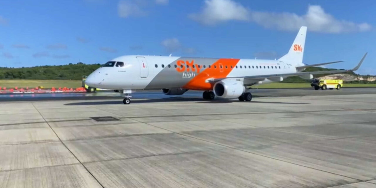 St. Croix da la bienvenida al primer vuelo de Sky High Dominicana al aeropuerto Henry E. Rohlsen