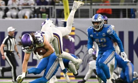 Vikings TE TJ Hockenson fuera por temporada con desgarro de ligamento anterior cruzado y ligamento colateral medial
