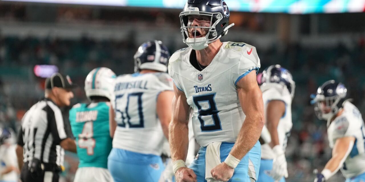 Will Levis lidera 2 unidades de TD tardías mientras los Titans logran la sorpresa de MNF