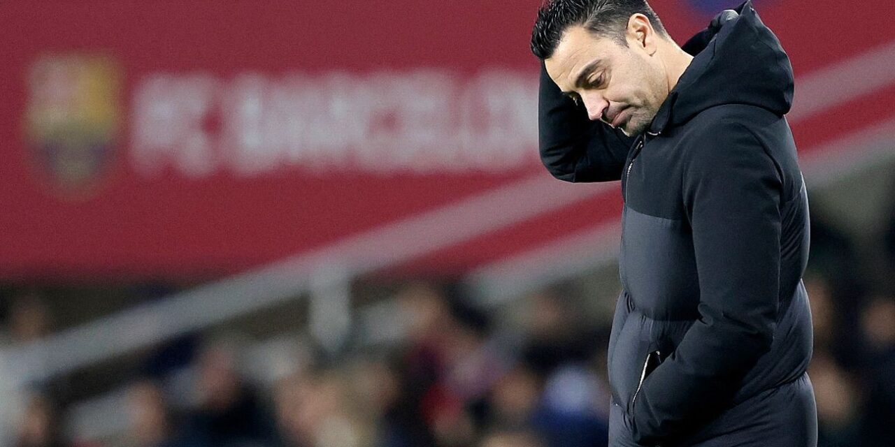 Xavi critica al Barcelona por falta de espíritu, hambre y concentración