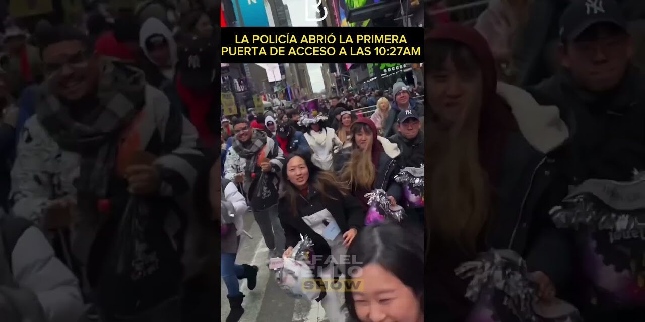 EL AÑO NUEVO EN TIMES SQUARE: Así inicia la travesía. #newyear #shorts #rafaelbelloshow