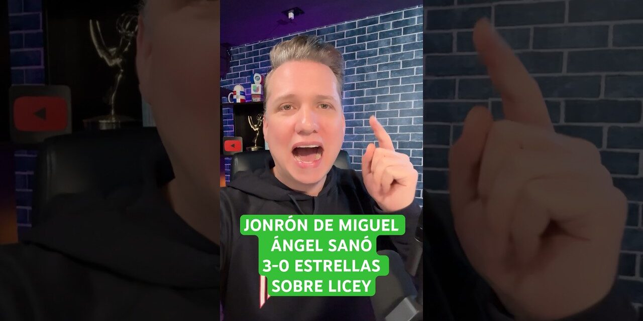 Miguel Ángel Sanó conecta jonrón de tres carreras y las Estrellas ganan al Licey 3-0 en el 1ero.