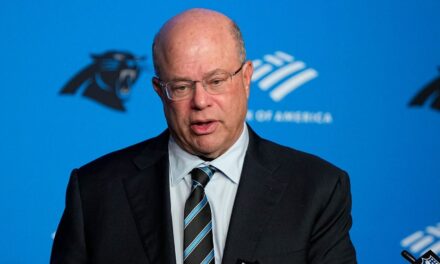 El dueño de los Panthers, David Tepper, parece arrojar una bebida a los fanáticos