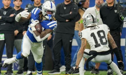 Jack Jones cuestiona la decisión de fuera de juego en el campo de tiro clave de los Colts en la derrota de los Raiders