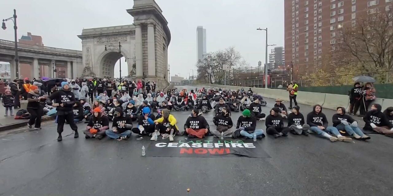 Las protestas por la guerra de Gaza perturban la vida en Nueva York