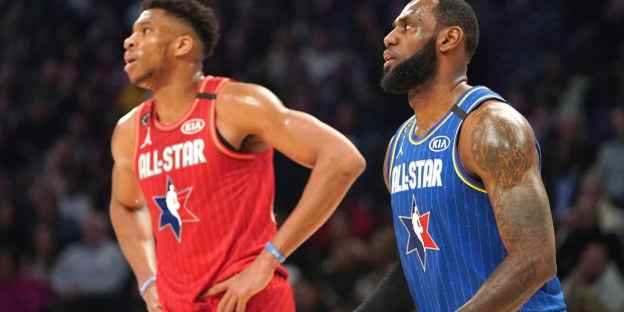 LeBron y Giannis superan los 2 millones para liderar la votación del Juego de Estrellas