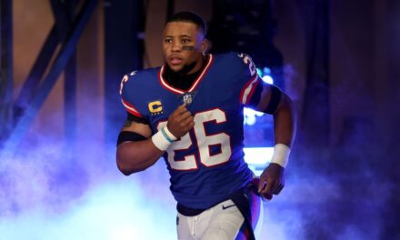 Saquon Barkley de los Gigantes 'insensible' a la idea de volver a ser franquiciado