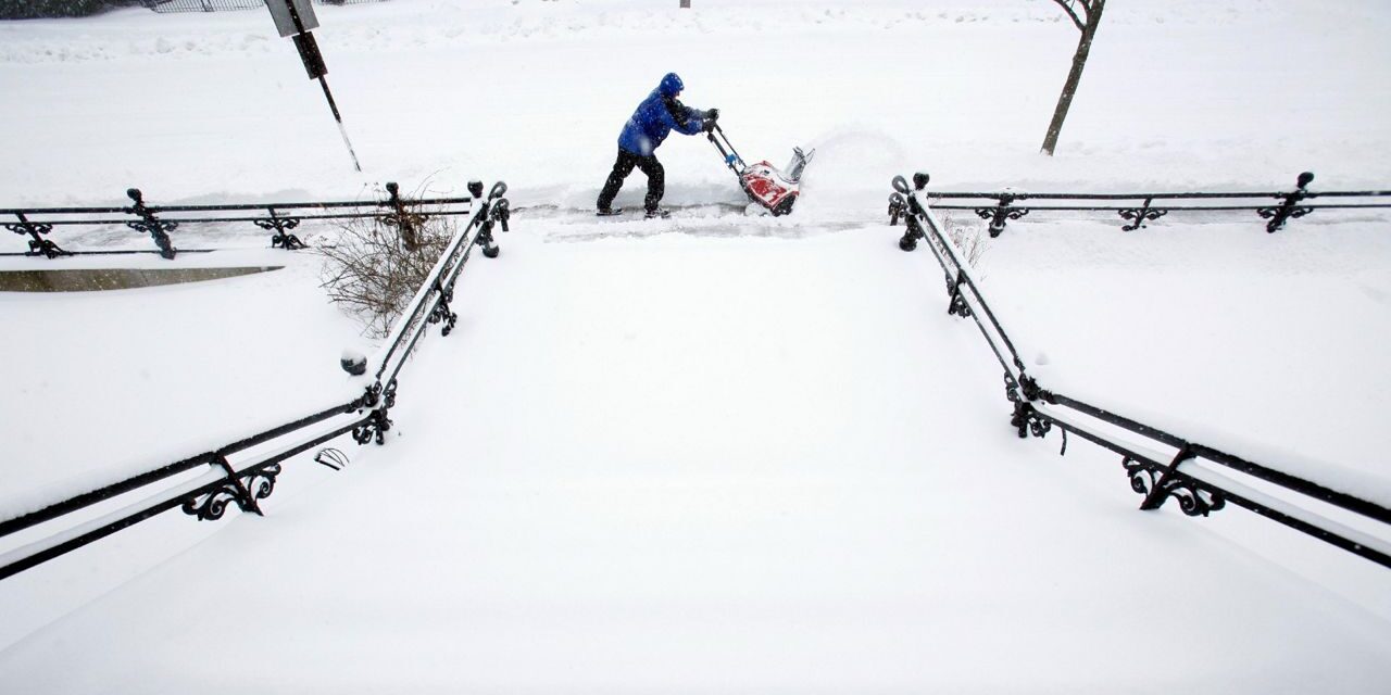 Totales de nevadas en el noreste debido a la tormenta invernal