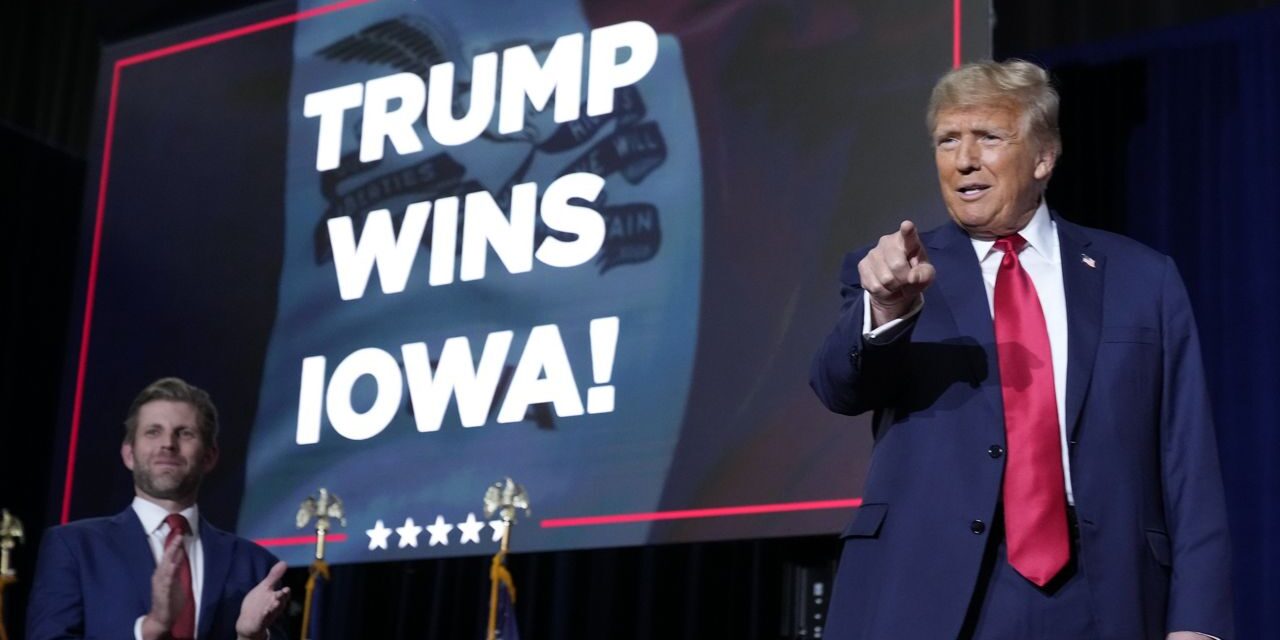 Trump gana Iowa en el primer paso hacia la tercera nominación republicana
